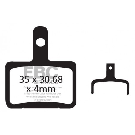 Klocki rowerowe EBC (spiekane) CFA327HH