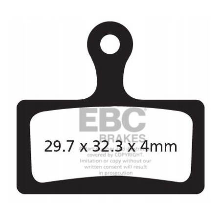 Klocki rowerowe EBC (organiczne) CFA614
