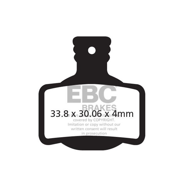 Klocki rowerowe EBC (organiczne) CFA619