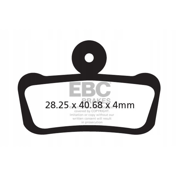 Klocki rowerowe EBC (organiczne) CFA633